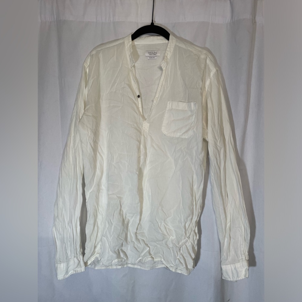 White ZARA MENS dress shirt